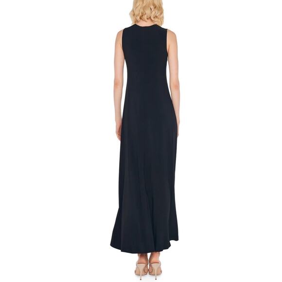 Norma Kamali Sleeveless Long Swing Black Dress Size Small/36 NWT Pockets Relaxed - Picture 8 of 15